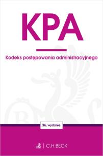 Okładka książki KODEKS POSTĘPOWANIA ADMINISTRACYJNEGO WYD. 36