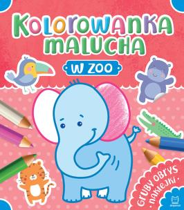 Okładka książki Kolorowanka malucha. W zoo