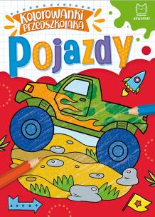 Okładka książki Kolorowanki przedszkolaka. Pojazdy