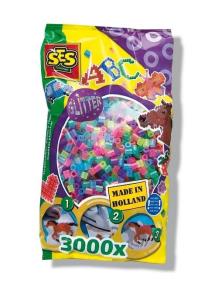 Opakowanie Koraliki do prasowanek - neonowy MIX kol. z brok.