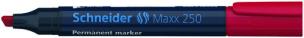 Opakowanie Marker permanentny Maxx 250, ścięty,2-7mm, czerwony
