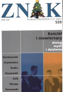 Okładka książki Miesięcznik ZNAK. Numer 549
