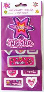 Opakowanie Naprasowanki i naklejki imienne - Natalia