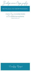 Opakowanie Notes z Magnesem - Z całego serca Bogu zaufaj...