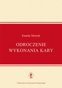 Okładka książki Odroczenie wykonania kary