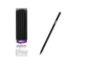 Opakowanie Ołówek z czarnego drewna z gumką hb op.36 szt.