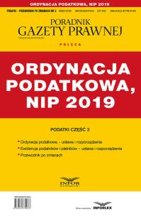 Opakowanie Ordynacja podatkowa , NIP 2019