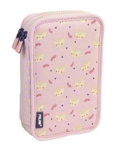 Opakowanie Piórnik 2 poz. z wyprawką Berrywood różowy MILAN