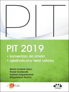 Okładka książki PIT 2019 komentarz do zmian