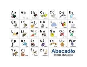 Opakowanie Plansze edukacyjne - abecadło języka polskiego