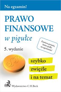 Okładka książki PRAWO FINANSOWE W PIGUŁCE WYD. 5