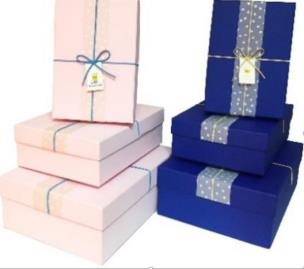 Opakowanie Pudełko Prostokąt róż L ROZETTE