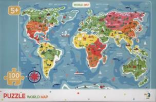Opakowanie Puzzle Mapa świata 100