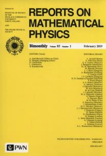 Opakowanie Reports on Mathematical Physics 83/1