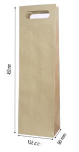 Opakowanie Torebka ozdobna koniak ucho MERplus