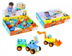 Opakowanie Traktor plastikowy + akcesoria 9 cm (292416)