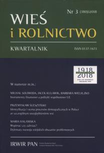 Opakowanie Wieś i rolnictwo 2018/3 (180)