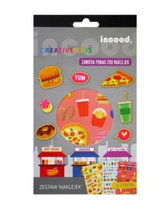 Opakowanie Zestaw naklejek Fast Food 6 arkuszy