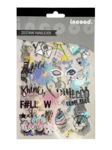 Opakowanie Zestaw naklejek Transparentnych Holo 6 arkuszy