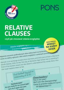 Okładka książki 10 minut na angielski PONS Relative Clauses, czyli jak stosować zdania względne A1/A2