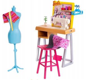 Opakowanie Barbie Zestaw mebelków Pracownia krawiecka