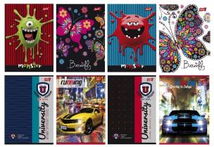 Opakowanie Brulion oprawa twarda A6 96k krata mix