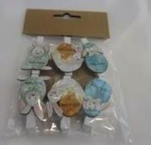 Opakowanie Dekoracje na klipsach z dedykacjami (6szt.) MIX