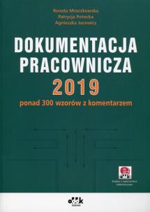 Okładka książki Dokumentacja pracownicza 2019