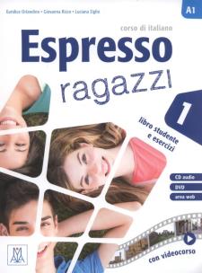 Okładka książki Espresso ragazzi 1 Libro studente e esercizi + DVD