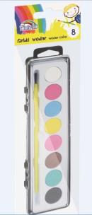 Opakowanie Farby wodne 8 kolorów FIORELLO