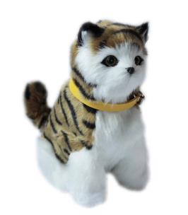 Opakowanie Interaktywny kotek - ciemno brązowy pręgowany