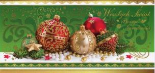 Opakowanie Karnet Boże Narodzenie