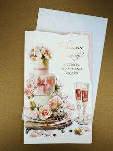 Opakowanie Karnet Ślub z kopertą + kieszeń na pieniądze