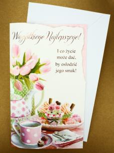 Opakowanie Karnet Życzenia z Kopertą