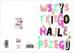 Opakowanie Kartka okolicznościowa NO:192011