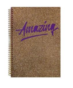 Opakowanie Kołonotes A4/60K złoty brokatowy Amazing