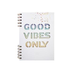 Opakowanie Kołonotes A5/80K w kratkę Good Vibes Only