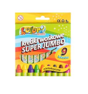 Opakowanie Kredki woskowe Super Jumbo 9 kolorów PENMATE