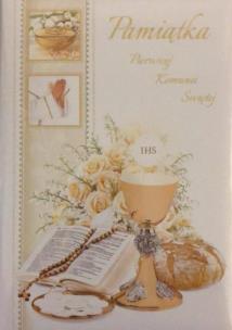 Opakowanie Książeczka brokat A5 Komunia wzór nr 018