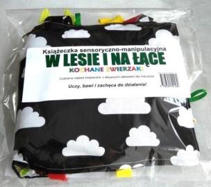 Okładka książki Książeczka sens.-manipulacyjna. W lesie i na łące