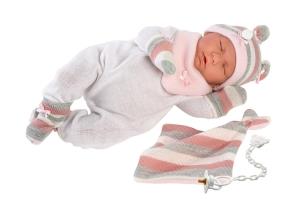 Opakowanie Lalka 74056 bobas Lala płacząca różowe śpioszki