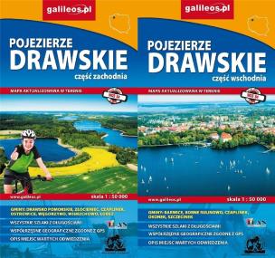 Mapa turystyczna -Pojezierze Drawskie (komplet). Autor: Opracowanie zbiorowe. Multiszop.pl Okładka książki Mapa turystyczna -Pojezierze Drawskie (komplet)