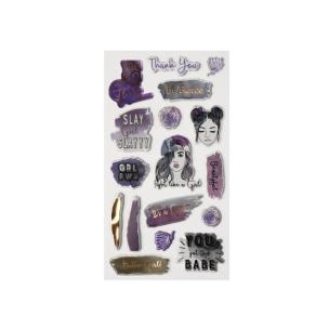 Opakowanie Naklejki Fight like a girl 17 szt.