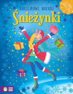 Okładka książki Naklejkowe mozaiki - Śnieżynki