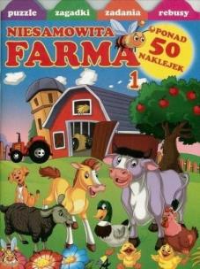 Okładka książki Niesamowita farma. Naklejki i zabawy w.2018