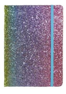 Opakowanie Notes A5/80K brokatowy tęczowy