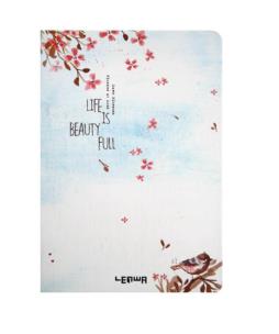 Opakowanie Notes A5/96K Wróbel i kwiaty wiśni