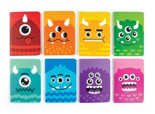Opakowanie Notes mini Potworki zestaw (8szt)
