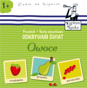 Odkrywam świat Owoce Książka + Karty obrazkowe. Autor: Opracowanie zbiorowe. Multiszop.pl Okładka książki Odkrywam świat Owoce Książka + Karty obrazkowe