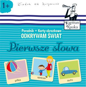 Odkrywam świat Pierwsze słowa Książka + Karty obrazkowe. Autor: Opracowanie zbiorowe. Multiszop.pl Okładka książki Odkrywam świat Pierwsze słowa Książka + Karty obrazkowe